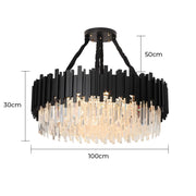 Asterwood Beam Crystal Chandelier — gallery image 30