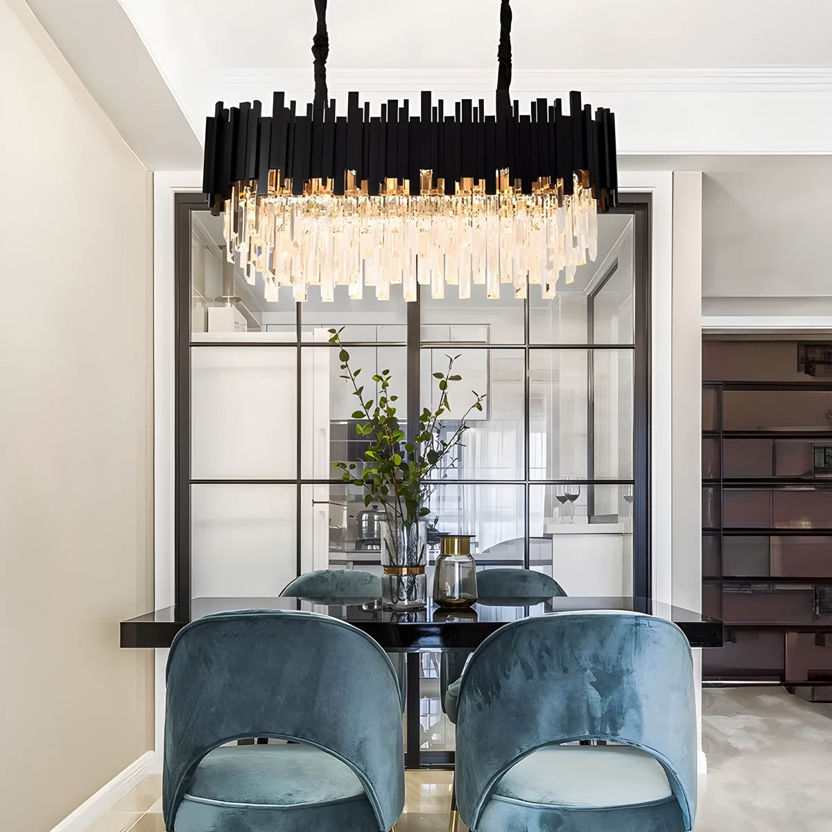 Asterwood Beam Crystal Chandelier — gallery image 4
