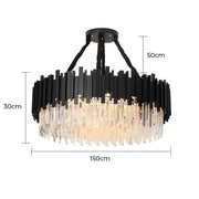 Asterwood Beam Crystal Chandelier — gallery image 32