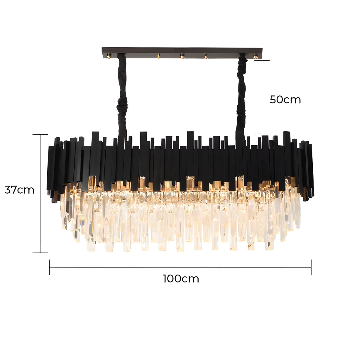 Asterwood Beam Crystal Chandelier — gallery image 36