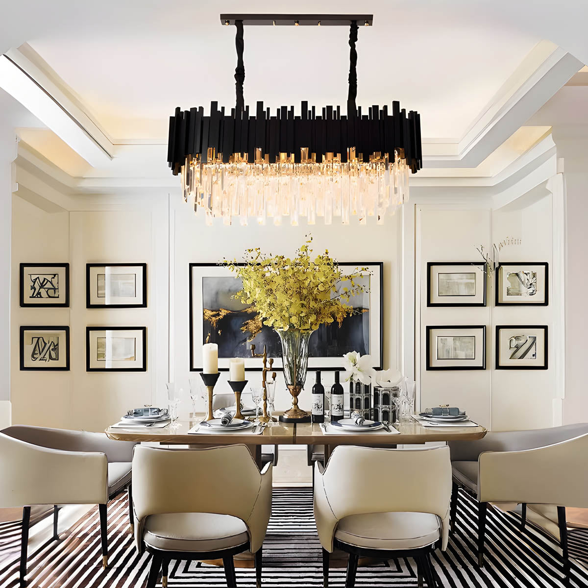 Asterwood Beam Crystal Chandelier — gallery image 8