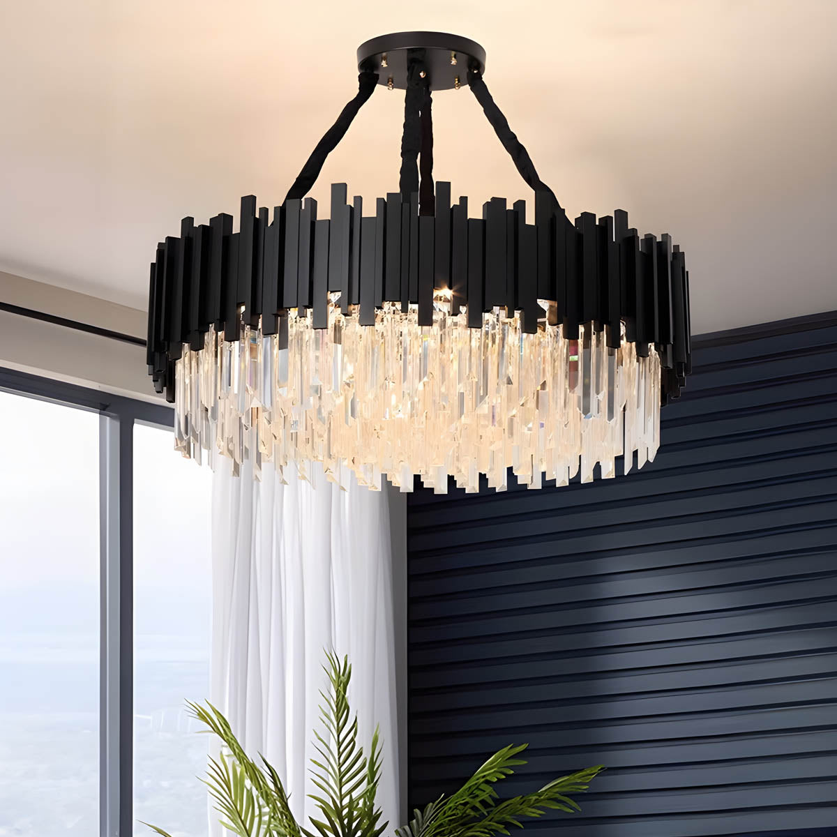 Asterwood Beam Crystal Chandelier — gallery image 3