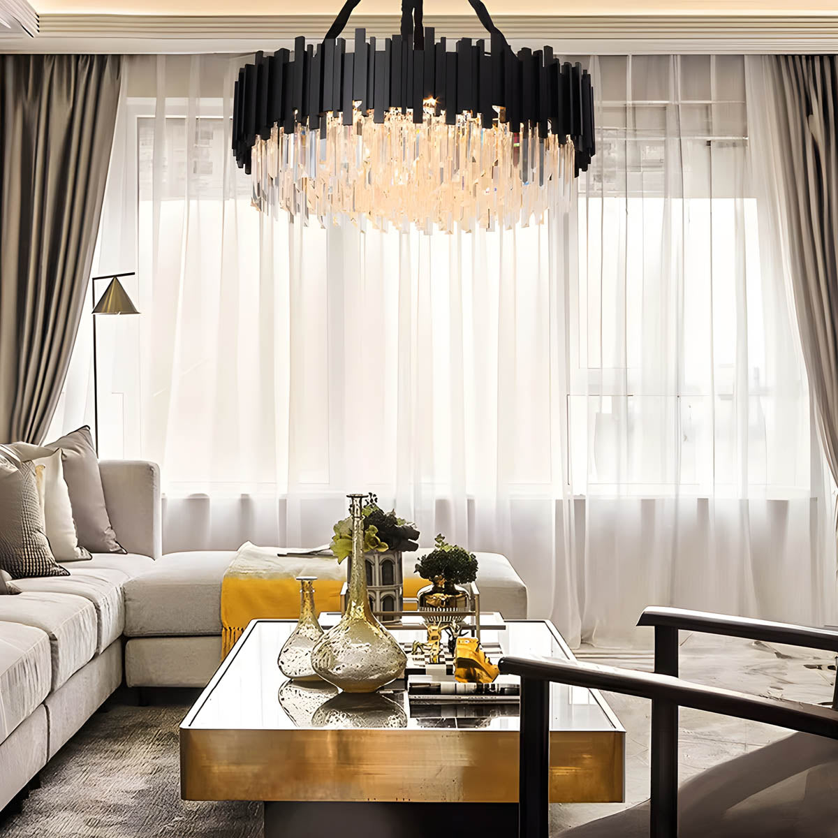 Asterwood Beam Crystal Chandelier — gallery image 6