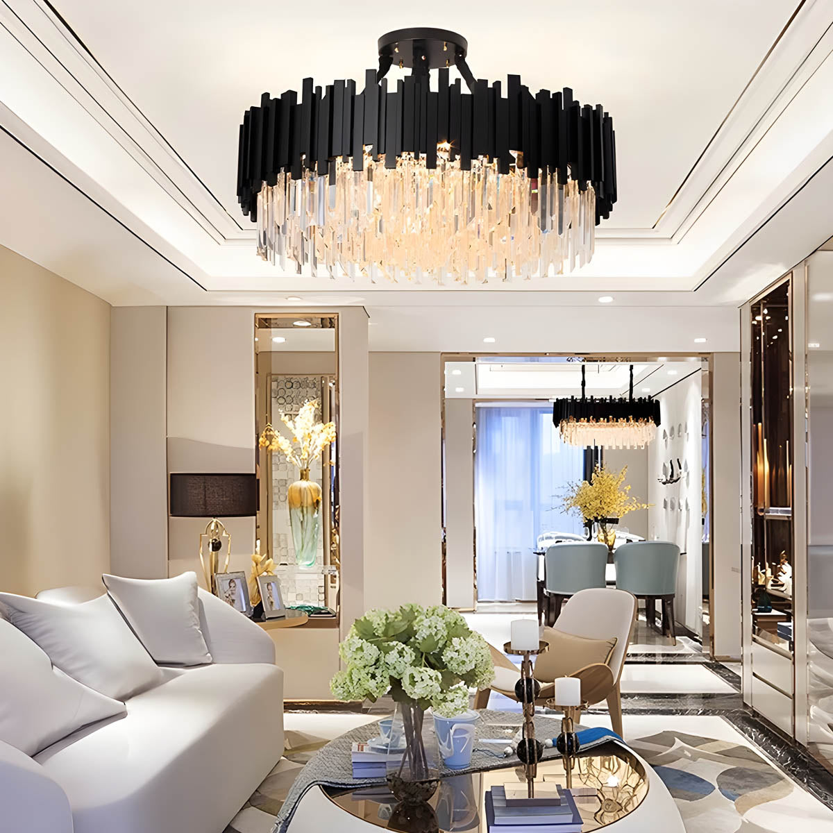Asterwood Beam Crystal Chandelier — gallery image 5