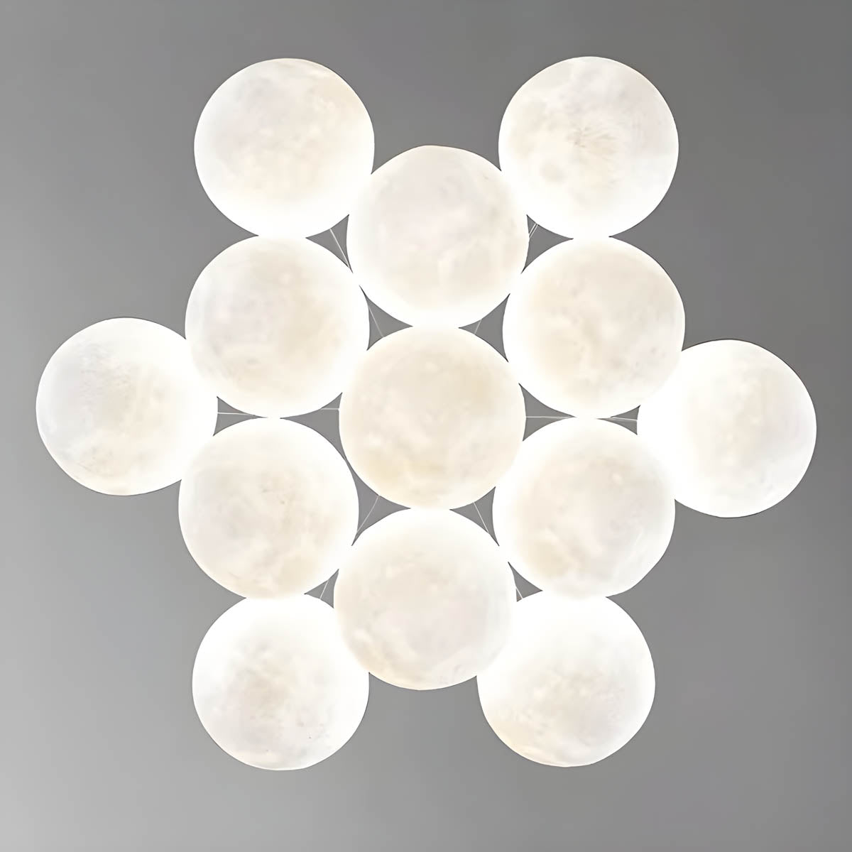 Thornfield Beam Acrylic Cluster Chandelier — gallery image 9