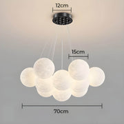 Thornfield Beam Acrylic Cluster Chandelier — gallery image 16