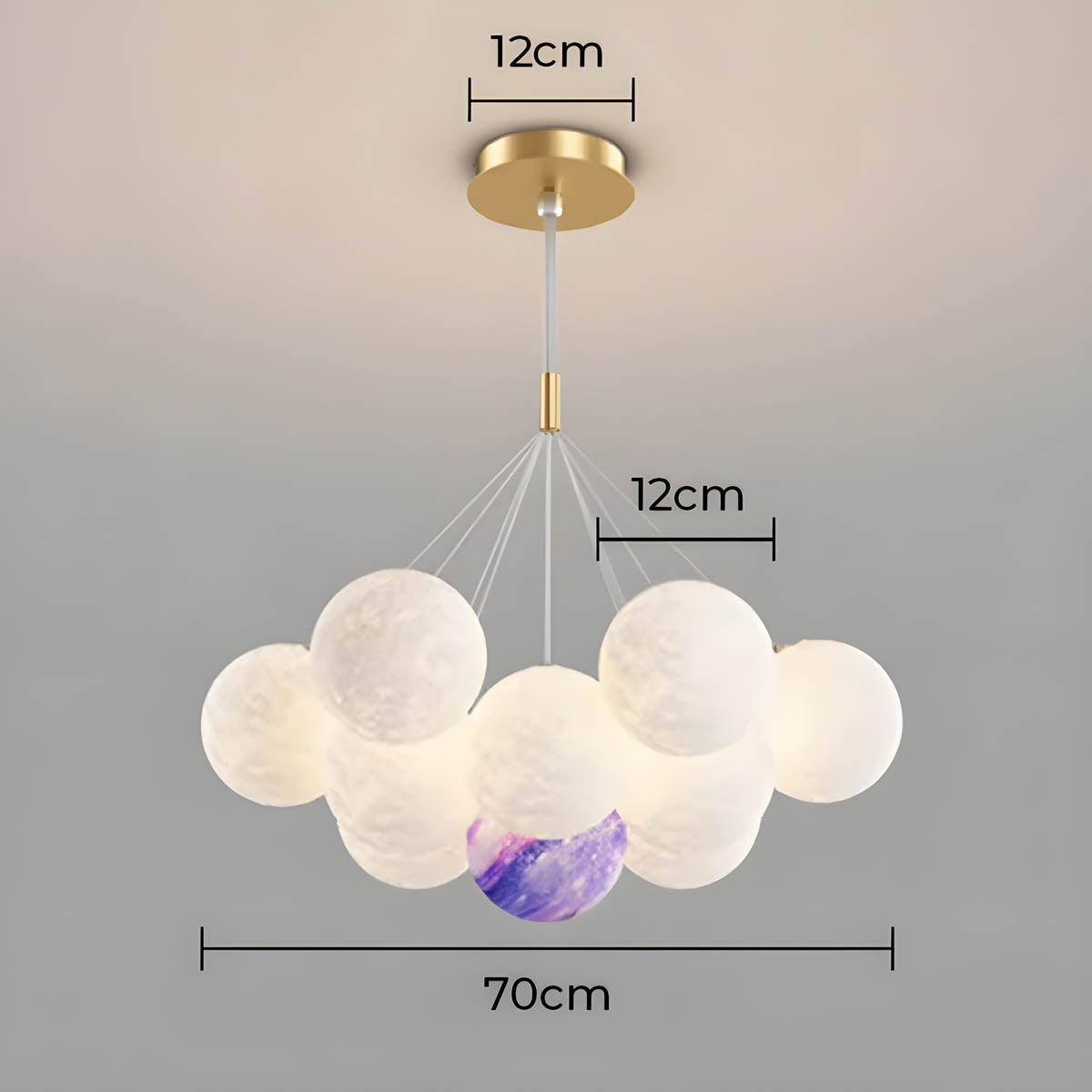 Thornfield Beam Acrylic Cluster Chandelier — gallery image 26
