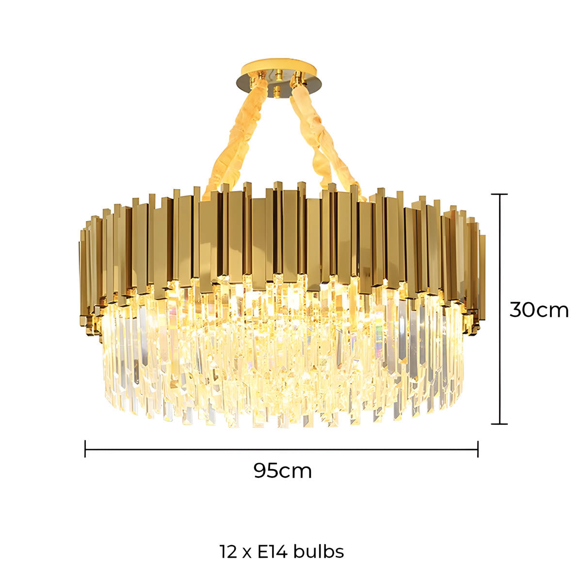 Elmwood Beam Crystal Chandelier — gallery image 15
