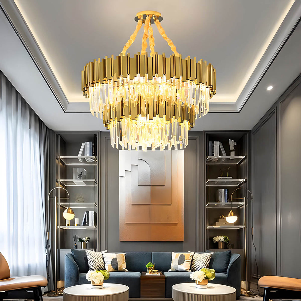 Elmwood Beam Crystal Chandelier — gallery image 4