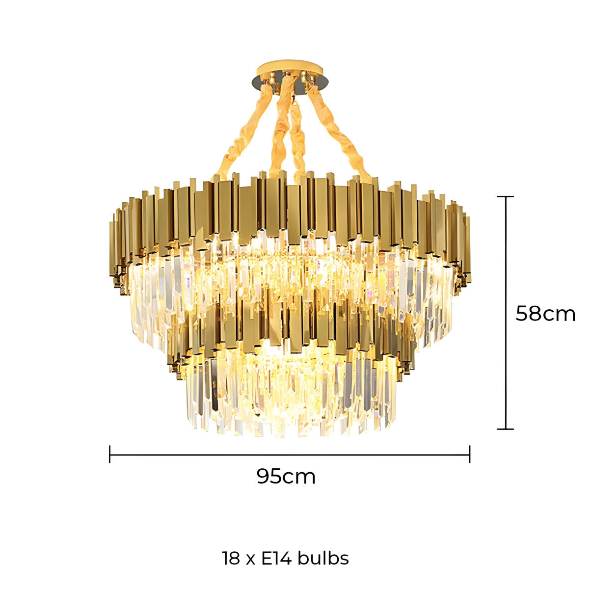 Elmwood Beam Crystal Chandelier — gallery image 18