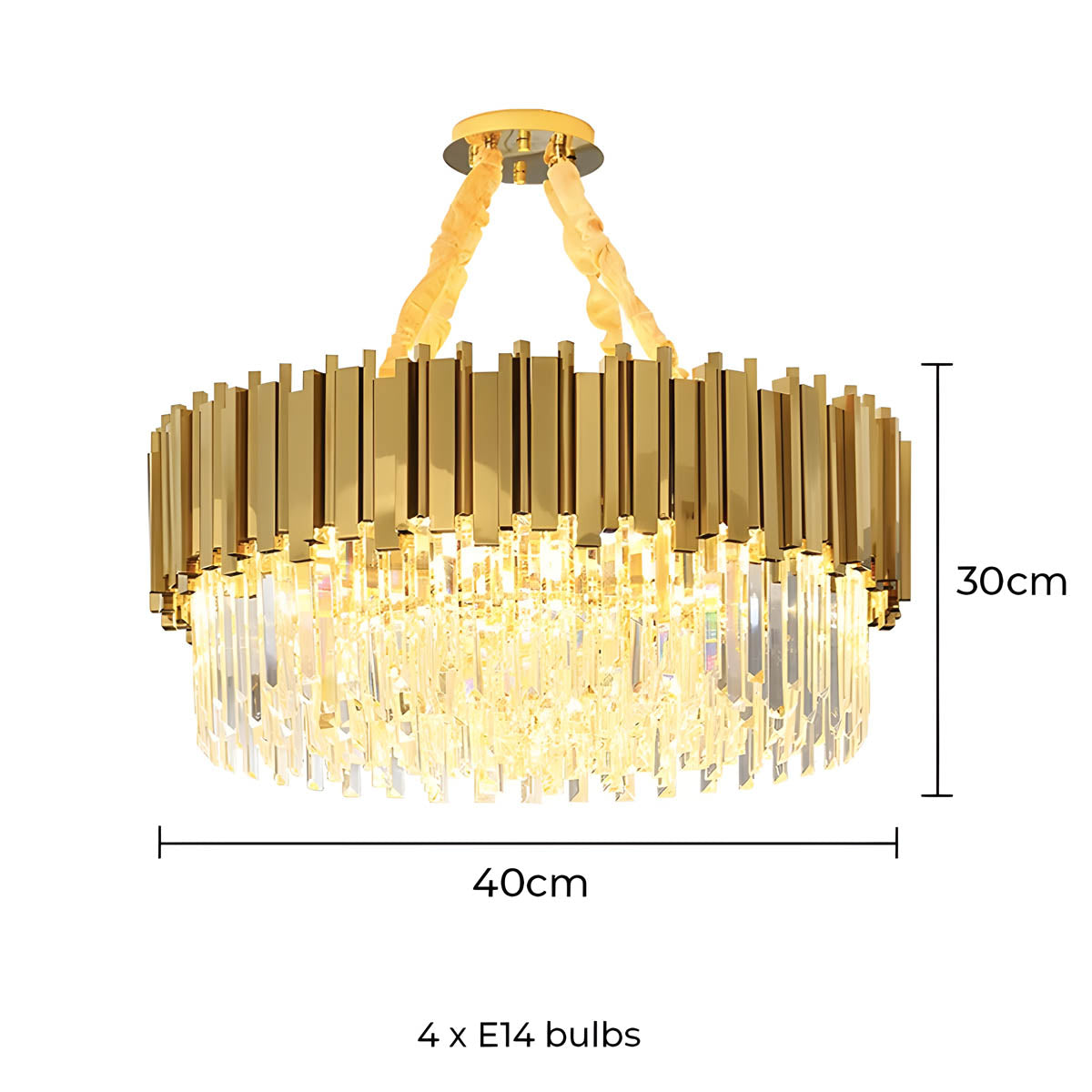 Elmwood Beam Crystal Chandelier — gallery image 13