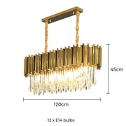 Elmwood Beam Crystal Chandelier — gallery image 22