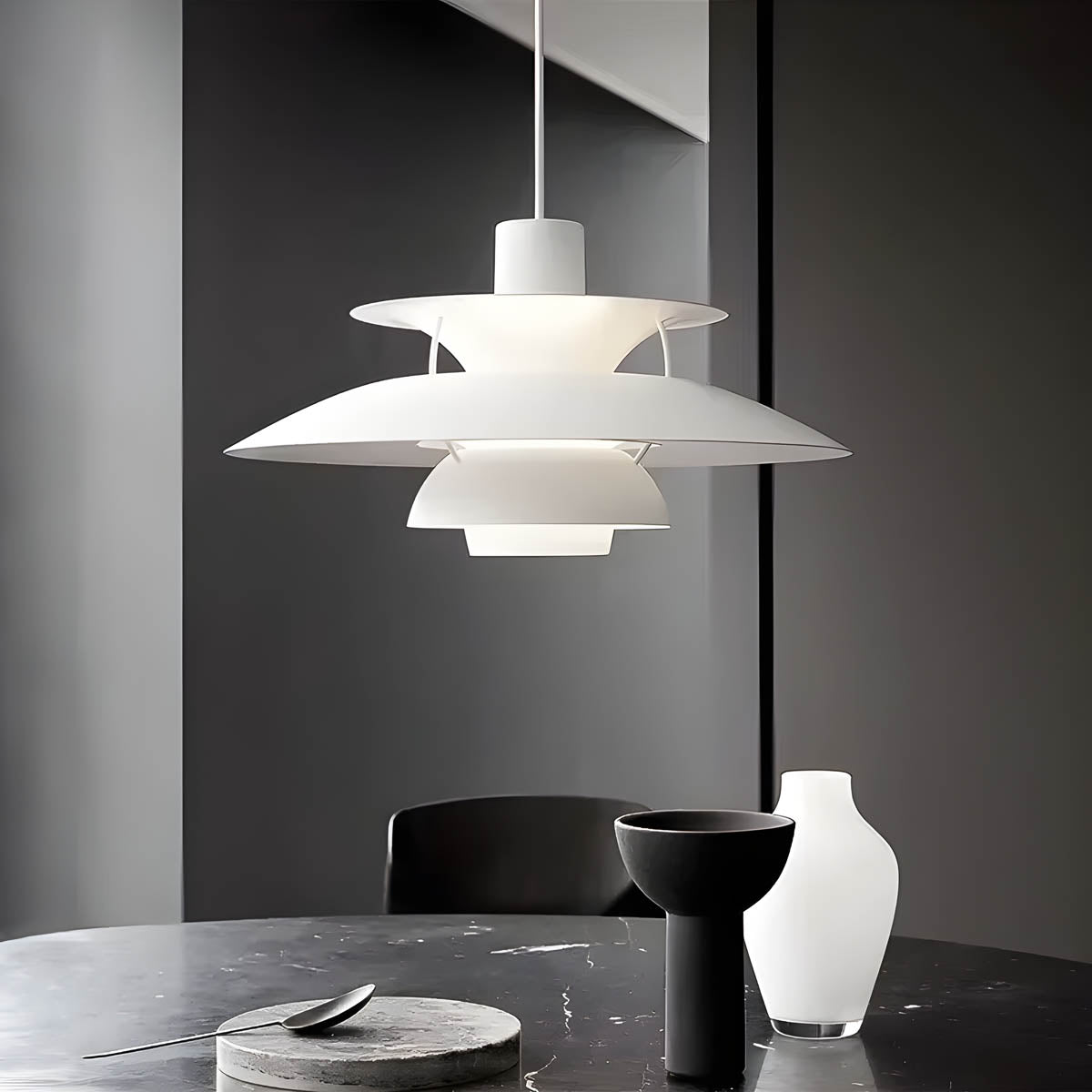Beechwood Beam Aluminum Pendant Light — gallery image 2