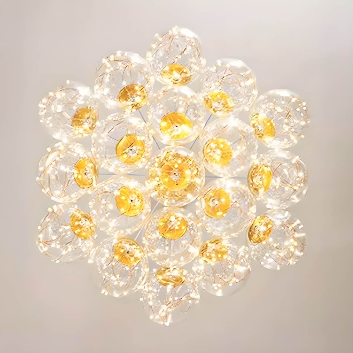 Laurelwood Beam Glass Chandelier — gallery image 5