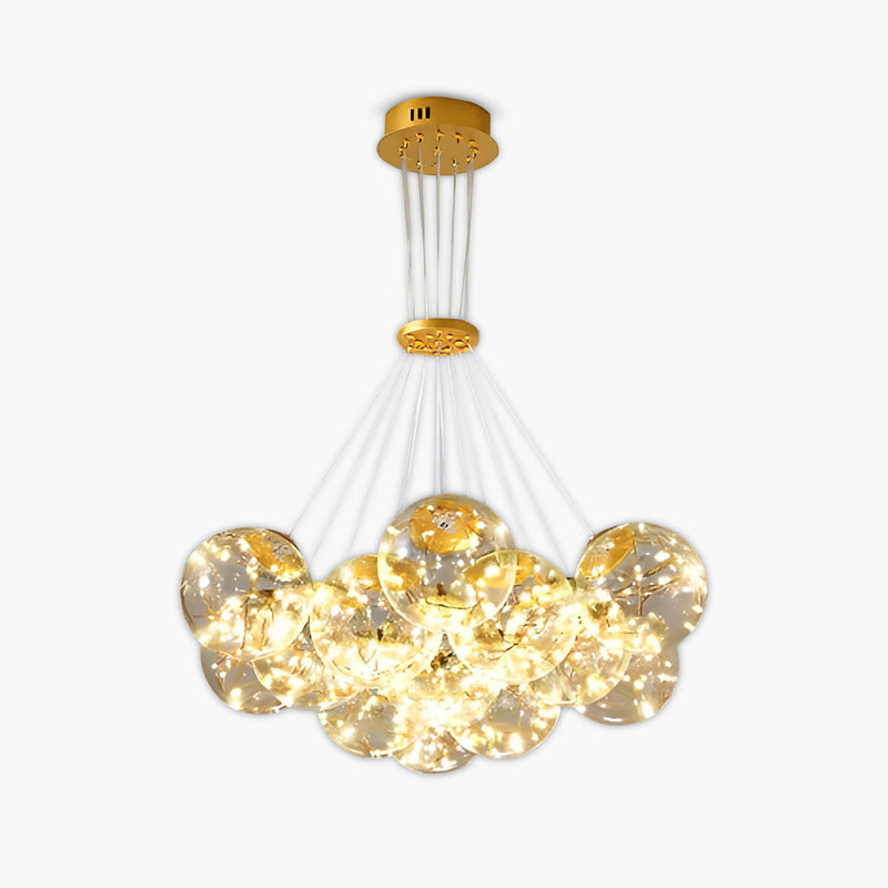 Laurelwood Beam Glass Chandelier — gallery image 1