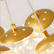 Laurelwood Beam Glass Chandelier — gallery image 7