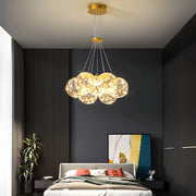Laurelwood Beam Glass Chandelier — gallery image 4