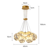 Laurelwood Beam Glass Chandelier — gallery image 8