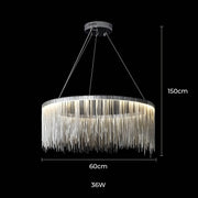 Kingsley Beam Aluminum Chandelier — gallery image 8