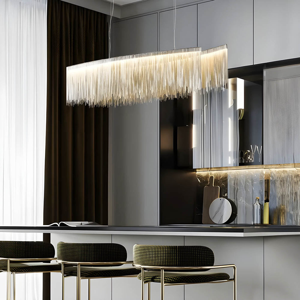 Kingsley Beam Aluminum Chandelier — gallery image 4