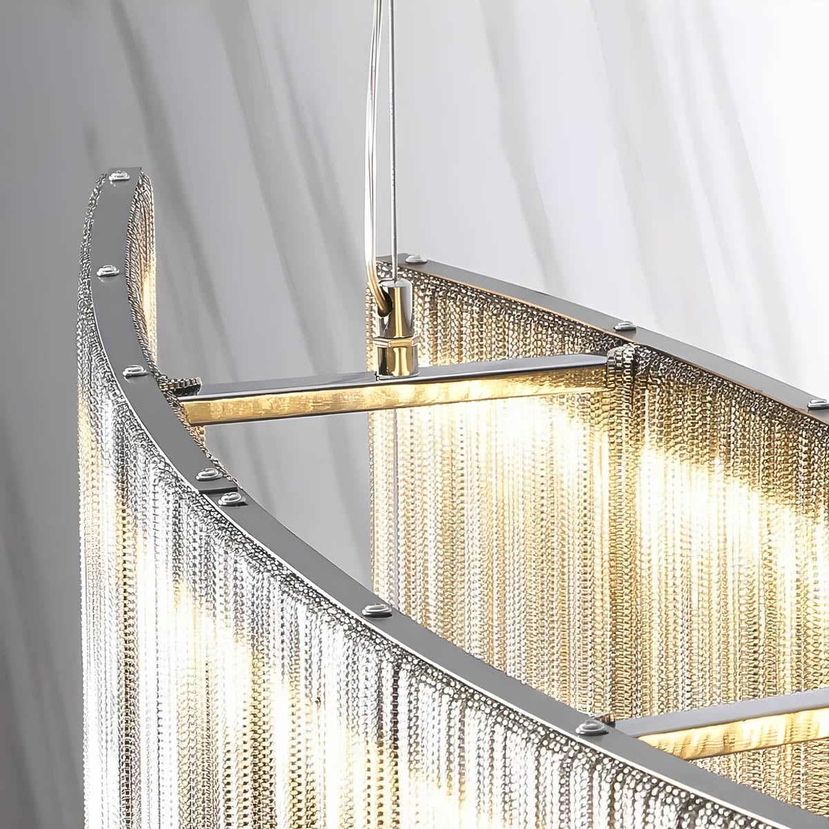 Kingsley Beam Aluminum Chandelier — gallery image 12