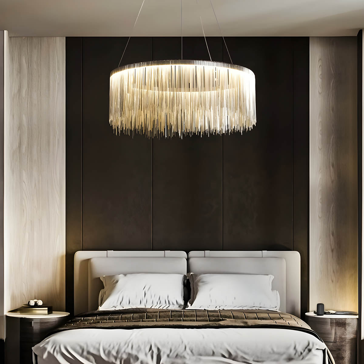 Kingsley Beam Aluminum Chandelier — gallery image 6
