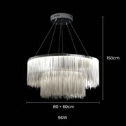 Kingsley Beam Aluminum Chandelier — gallery image 16