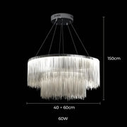 Kingsley Beam Aluminum Chandelier — gallery image 15