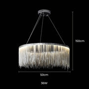 Kingsley Beam Aluminum Chandelier — gallery image 11