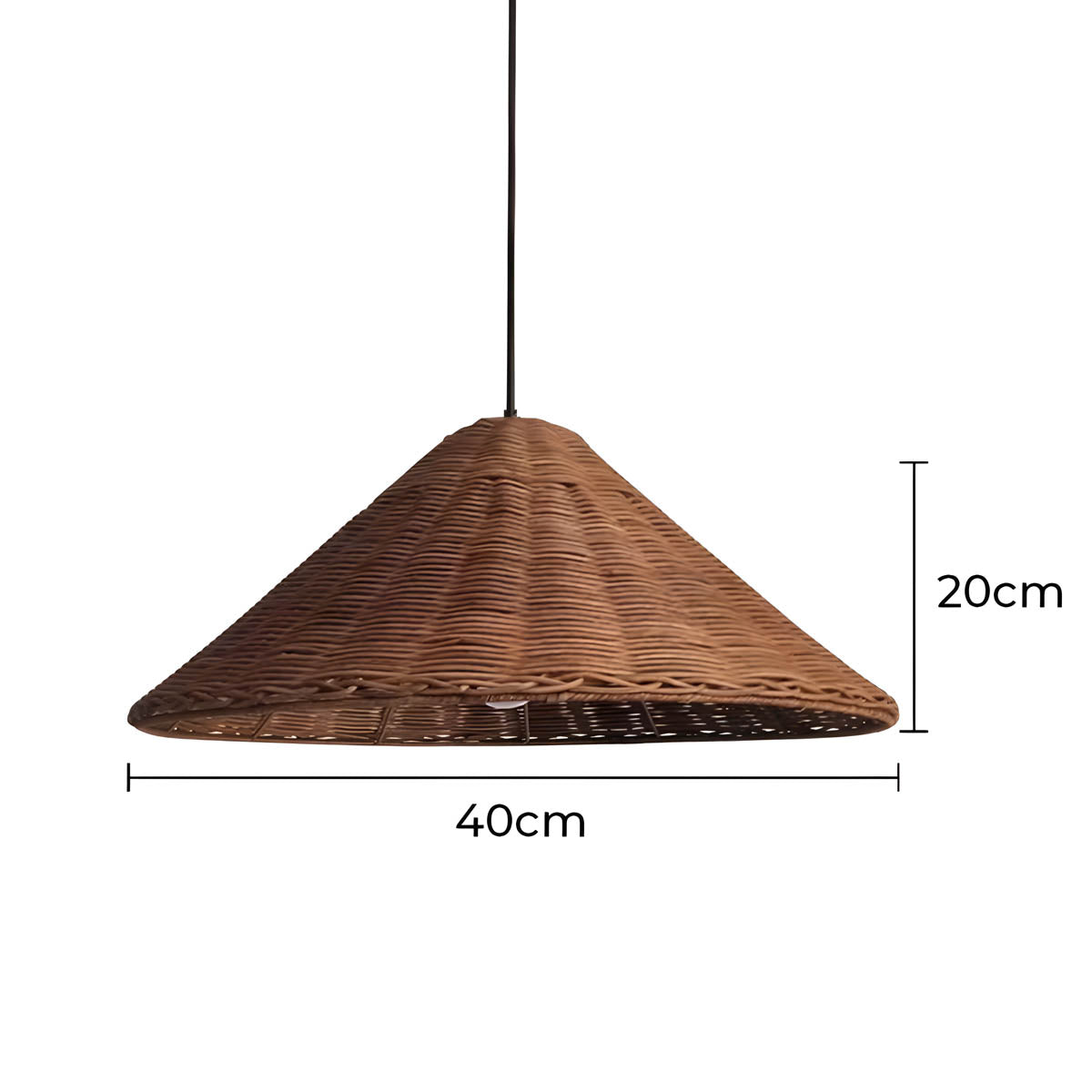 Riverton Beam Rattan Pendant Light — gallery image 20