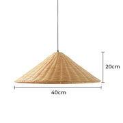 Riverton Beam Rattan Pendant Light — gallery image 12