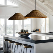 Riverton Beam Rattan Pendant Light — gallery image 7