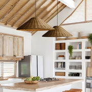 Riverton Beam Rattan Pendant Light — gallery image 6