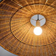 Riverton Beam Rattan Pendant Light — gallery image 11