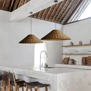Riverton Beam Rattan Pendant Light — gallery image 5