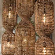 Fielding Beam Rattan Chandelier — gallery image 6