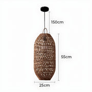 Brookfield Beam Rattan Chandelier — gallery image 31