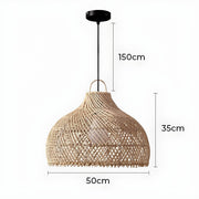 Brookfield Beam Rattan Chandelier — gallery image 23