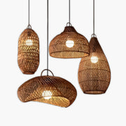 Brookfield Beam Rattan Chandelier — gallery image 1