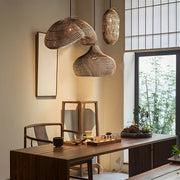 Brookfield Beam Rattan Chandelier — gallery image 4