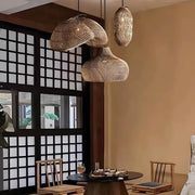 Brookfield Beam Rattan Chandelier — gallery image 8