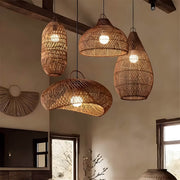 Brookfield Beam Rattan Chandelier — gallery image 5