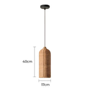 Wildwood Beam Rattan Chandelier — gallery image 13