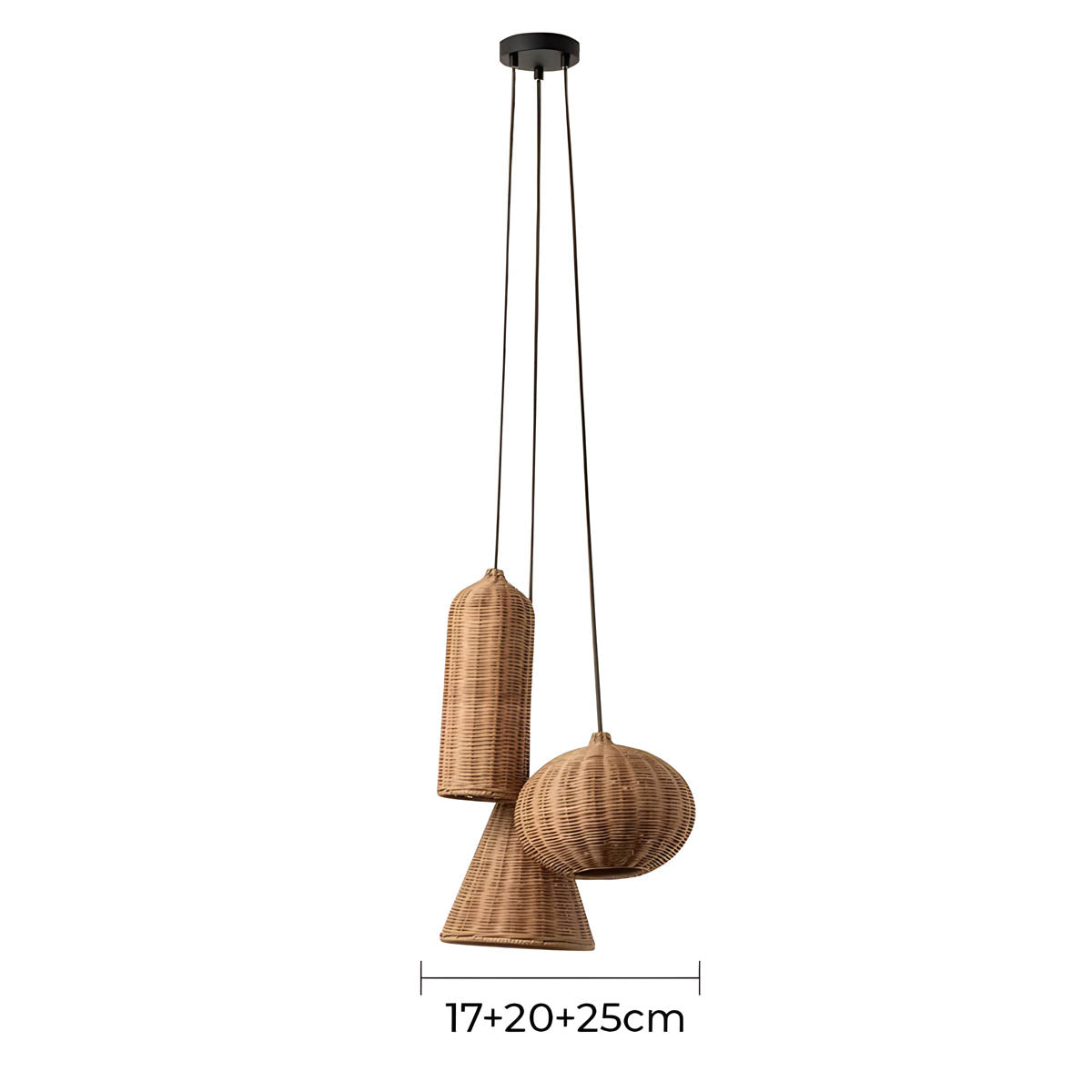 Wildwood Beam Rattan Chandelier — gallery image 20