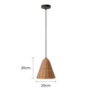 Wildwood Beam Rattan Chandelier — gallery image 12