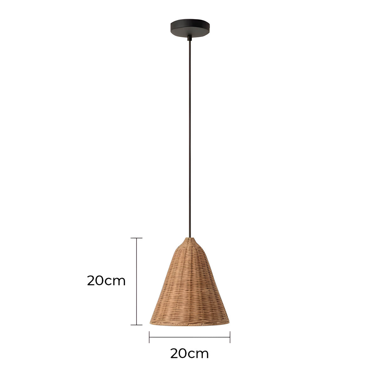 Wildwood Beam Rattan Chandelier — gallery image 12