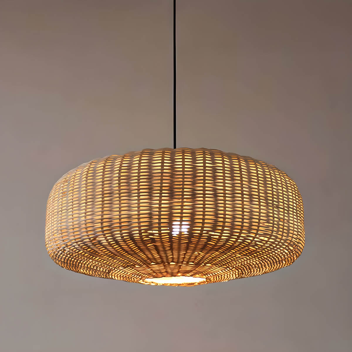 Wildwood Beam Rattan Chandelier — gallery image 10