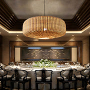 Wildwood Beam Rattan Chandelier — gallery image 6