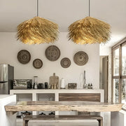Eastmere Beam Rattan Pendant Light — gallery image 3