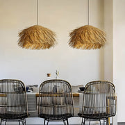 Eastmere Beam Rattan Pendant Light — gallery image 7